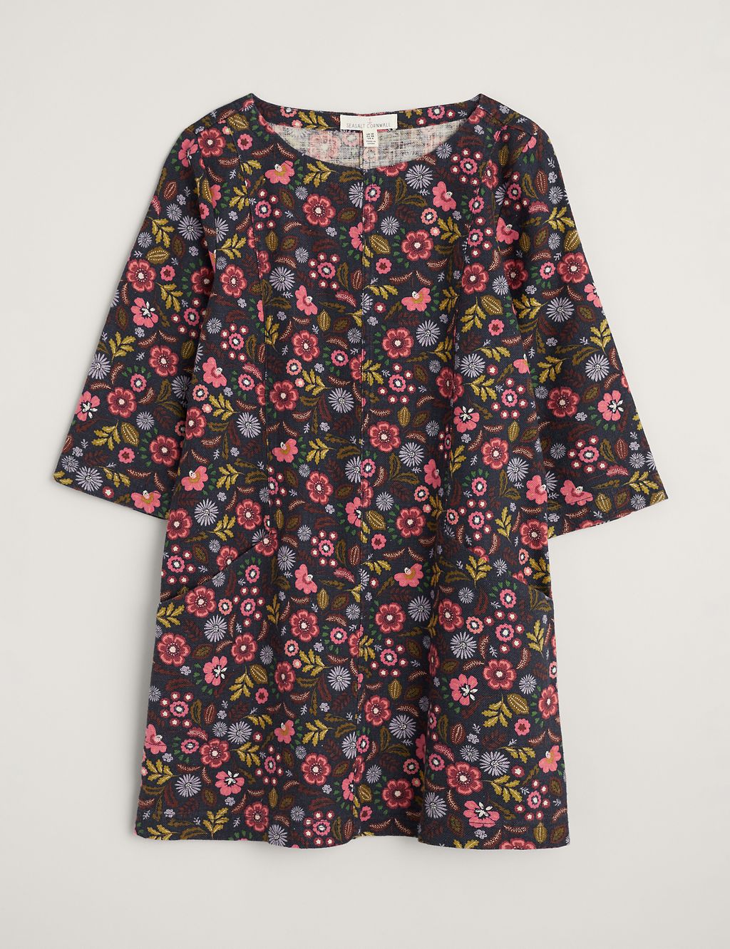 Cotton Blend Floral 3/4 Sleeve Tunic 1 of 3
