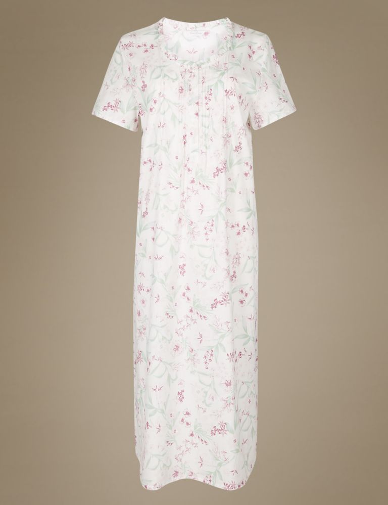 Cotton Blend Floral Print Nightdress 2 of 5