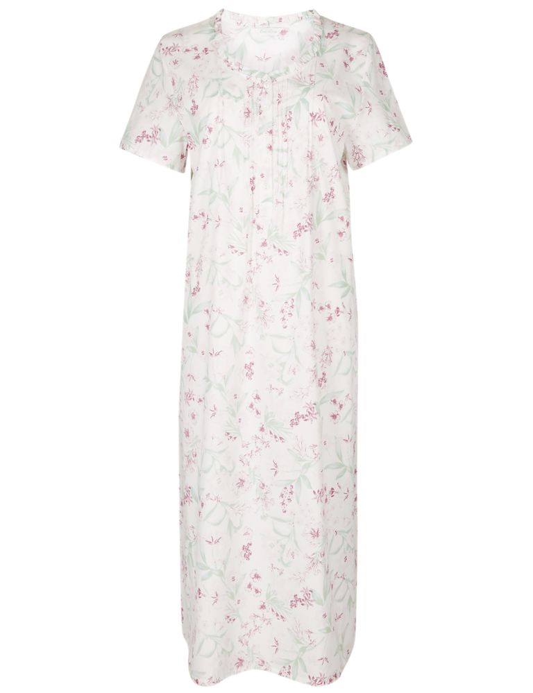 Cotton Blend Floral Print Nightdress 4 of 5
