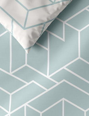 Cotton Blend Geometric Bedding Set Image 2 of 5