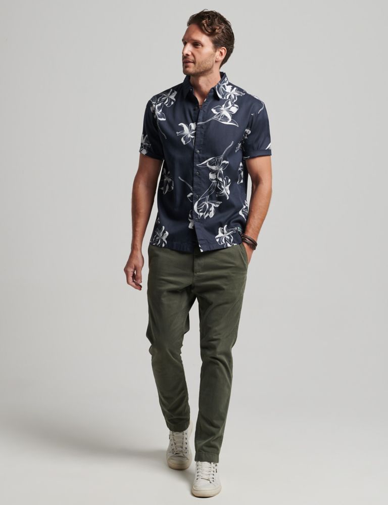 Cotton Blend Hawaiian Shirt | Superdry | M&S