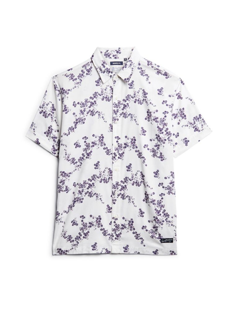 Cotton Blend Hawaiian Shirt 2 of 7