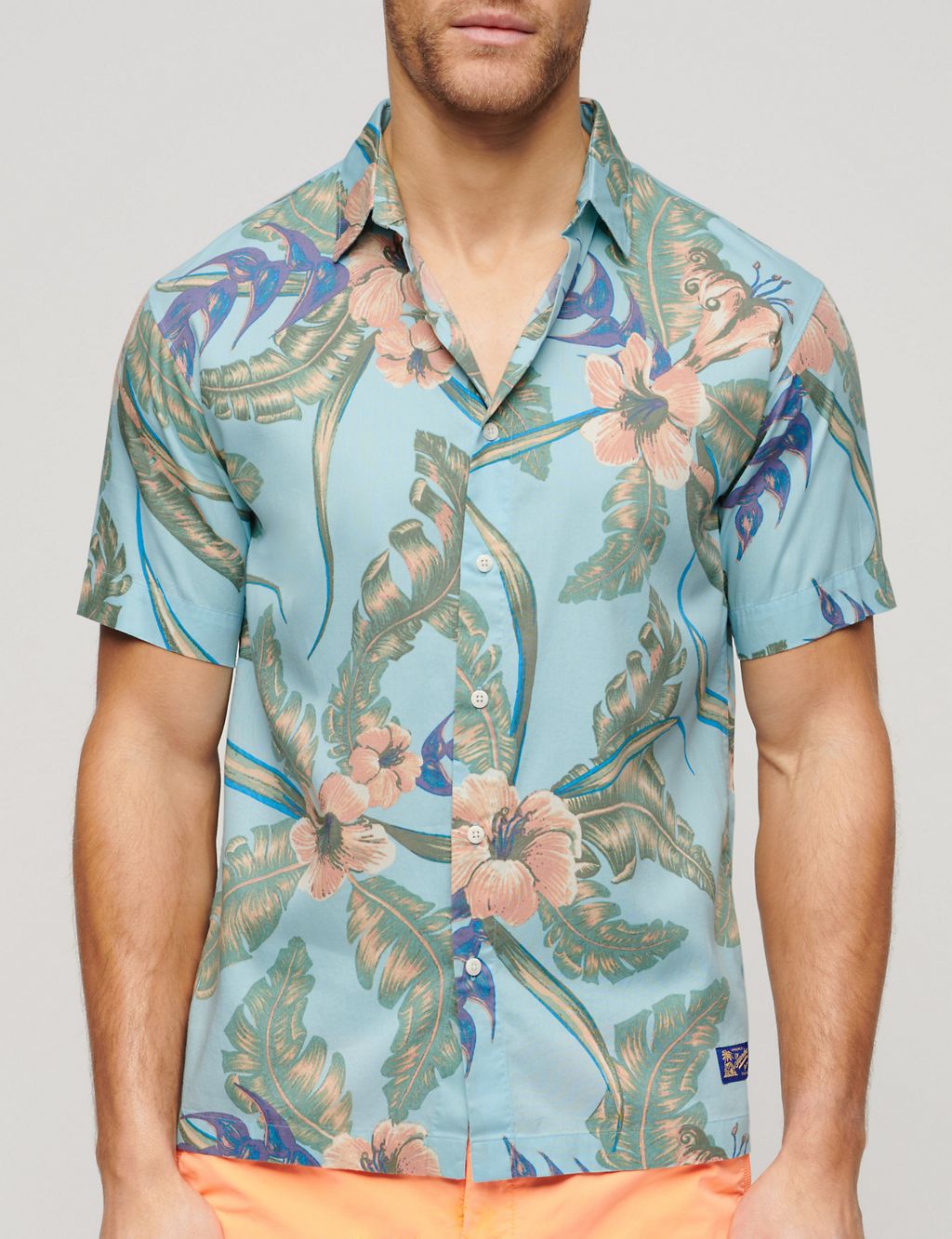 Cotton Blend Hawaiian Shirt 4 of 6