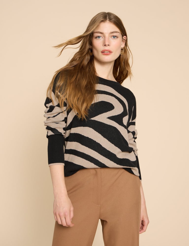 M&s zebra jumper new arrivals