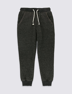 Cotton Blend Joggers with Lurex (3-14 Years) Image 2 of 3