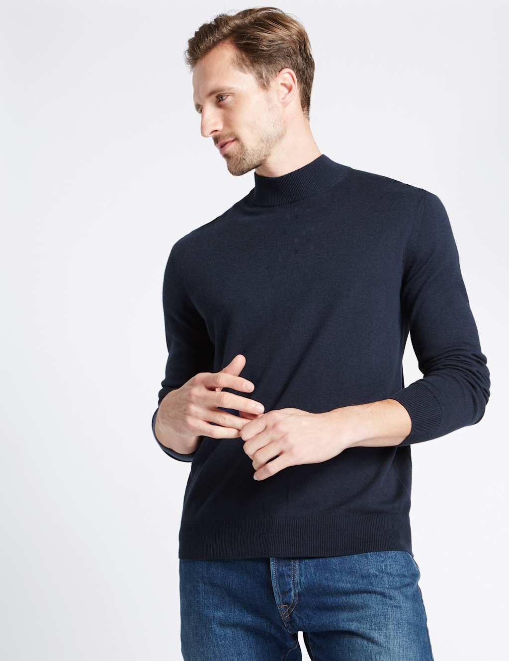 Cotton Blend Jumper M&S Collection M&S