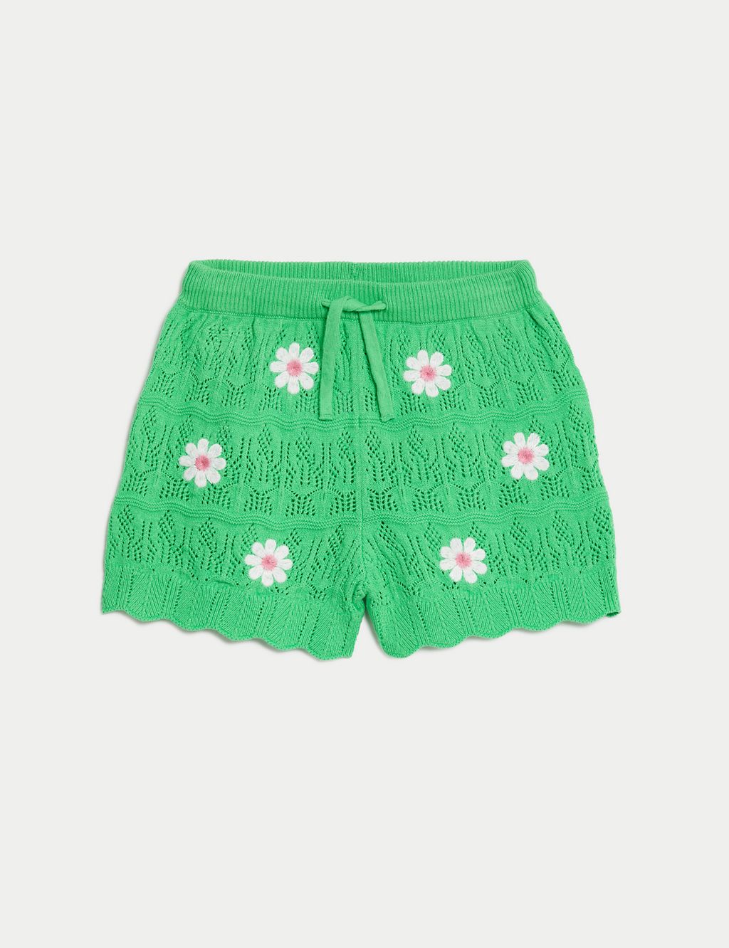 Cotton Blend Knitted Shorts (2-8 Yrs) 1 of 5