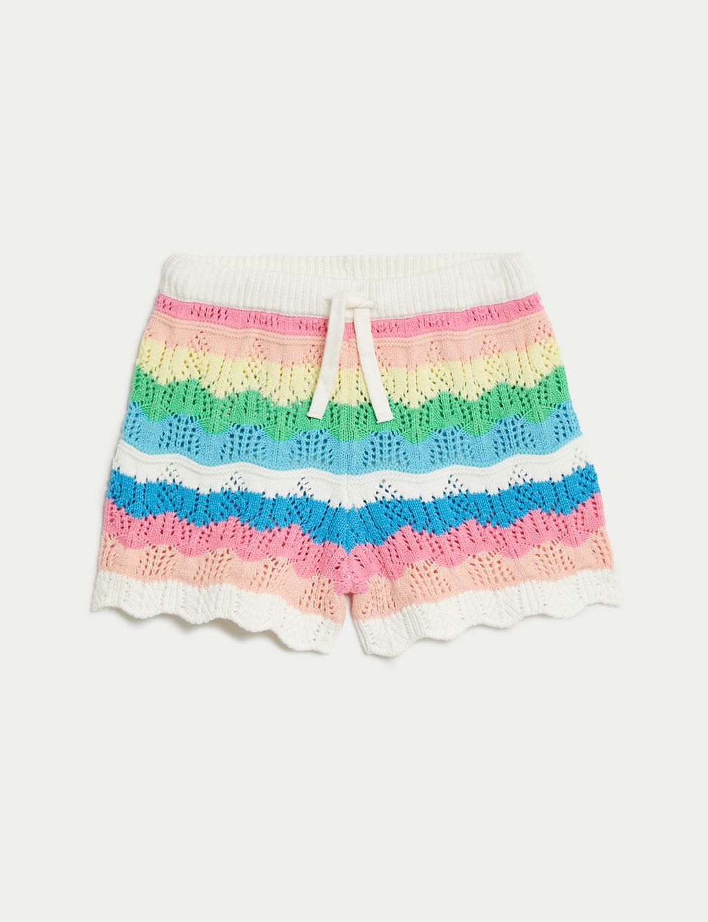 Cotton Blend Knitted Shorts (2-8 Yrs) 1 of 6