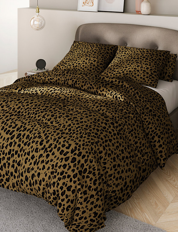 Cotton Blend Leopard Bedding Set | M&S Collection | M&S