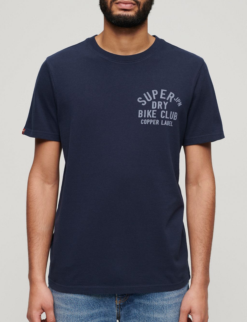 Cotton Blend Logo Graphic Crew Neck T-Shirt 4 of 6