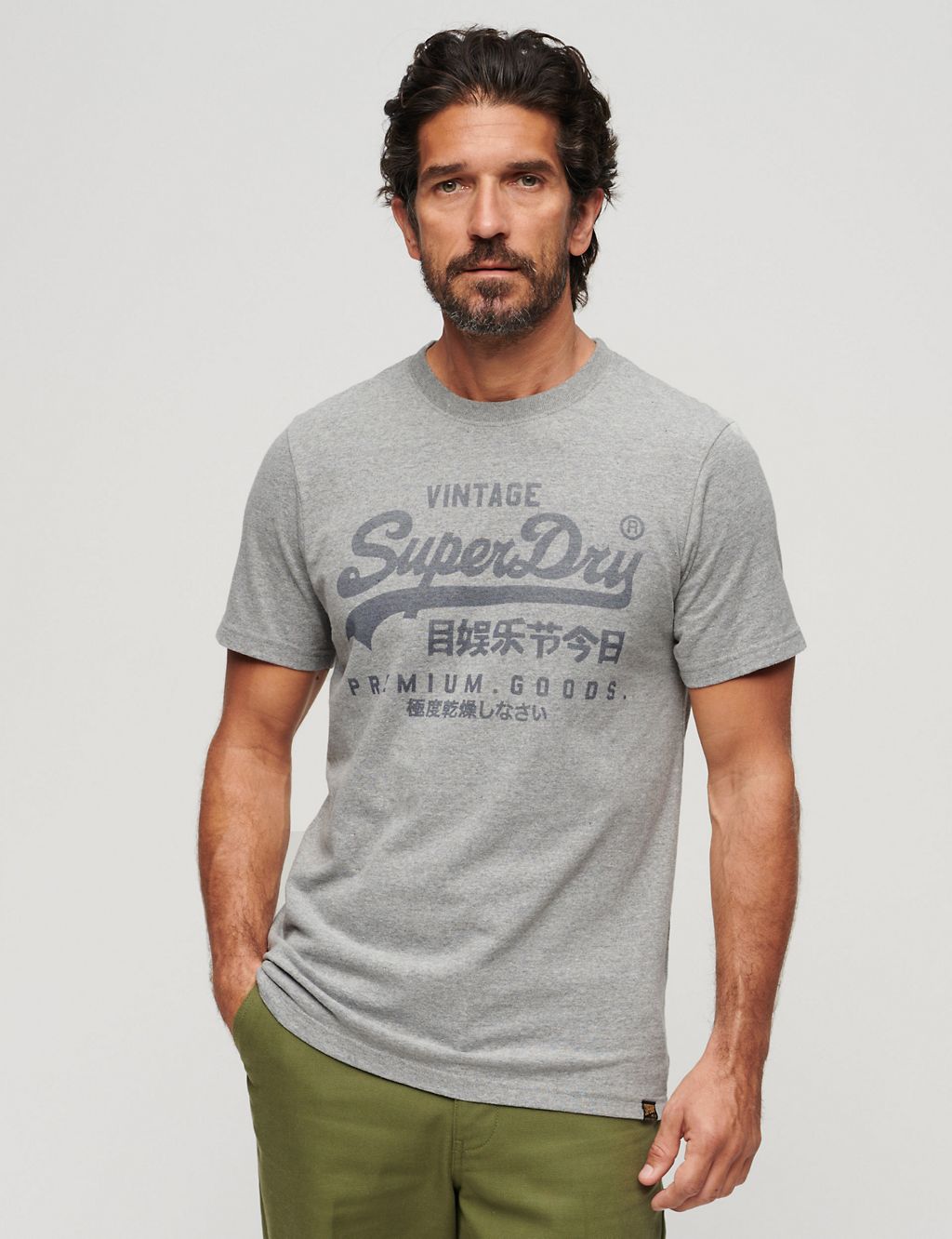 Cotton Blend Logo Print Crew Neck T-Shirt 3 of 6