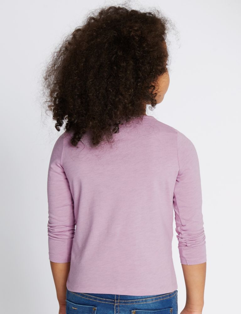 Cotton Blend Long Sleeve Top (1-7 Years) 3 of 5