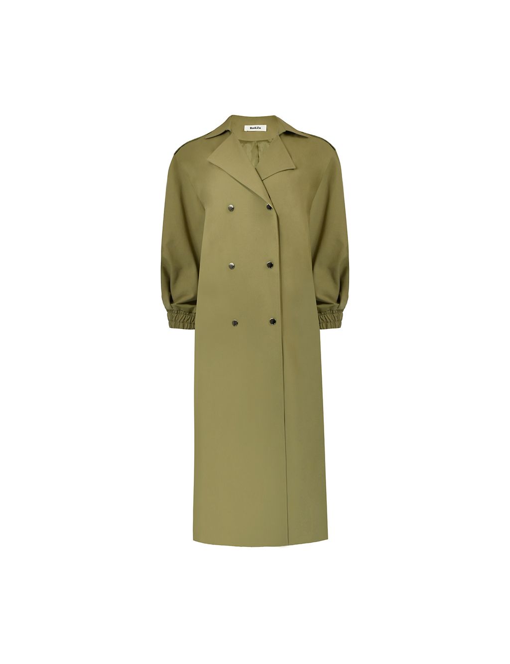 Cotton Blend Longline Trench Coat 1 of 11