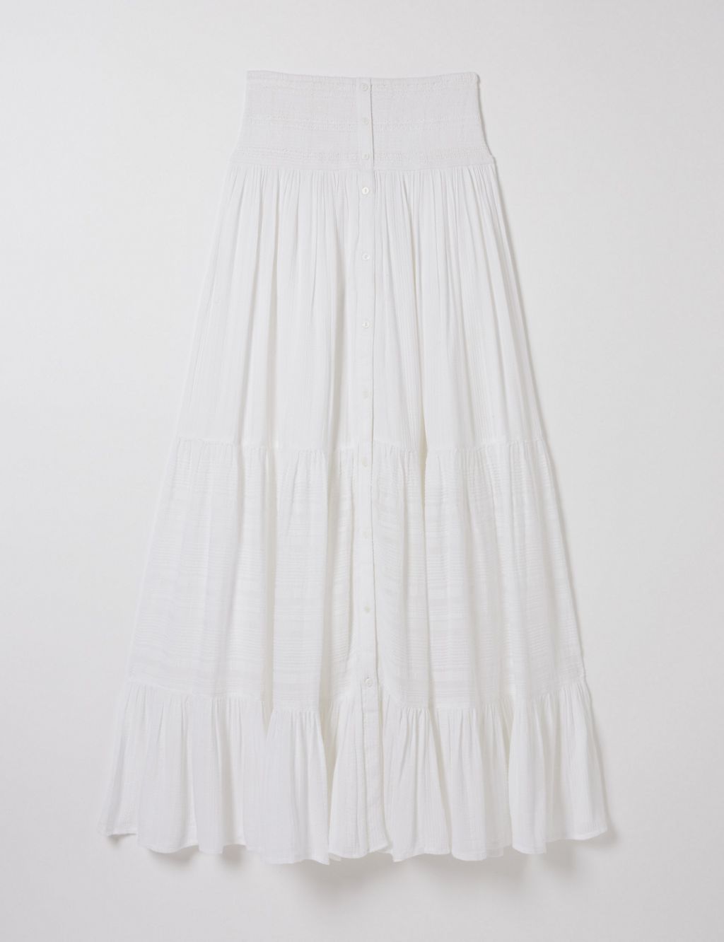 Cotton Blend Maxi A-Line Beach Skirt 1 of 5
