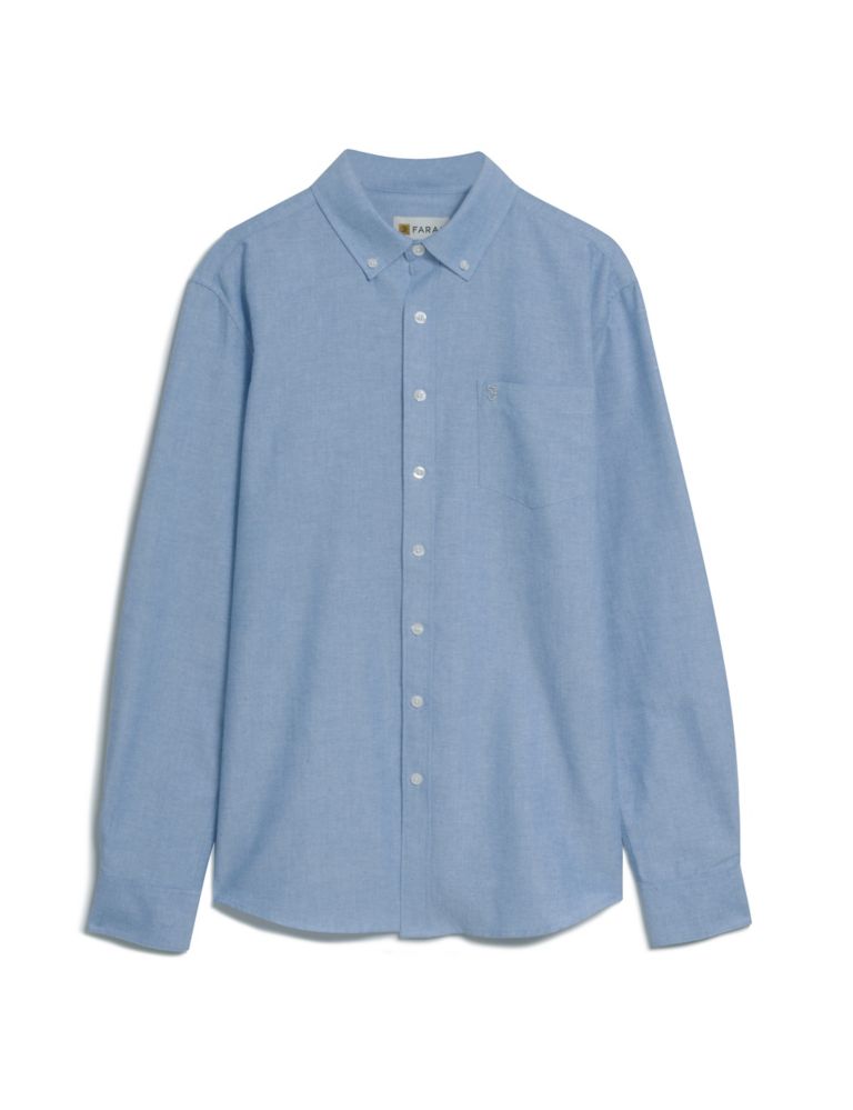 Cotton Blend Oxford Shirt 2 of 4