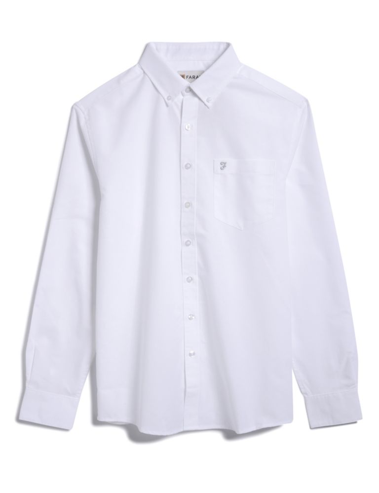 Cotton Blend Oxford Shirt 2 of 5
