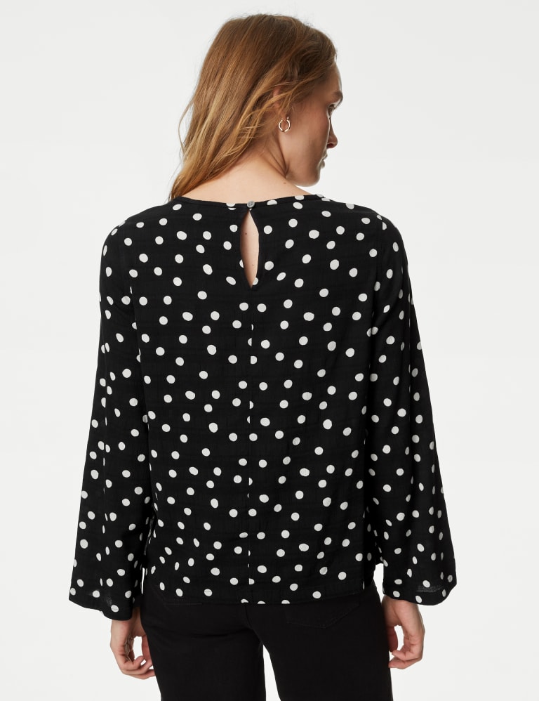 M&s polka dot blouse on sale
