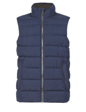 Cotton Blend Quilted Gilet with Stormwear™ Image 2 of 6