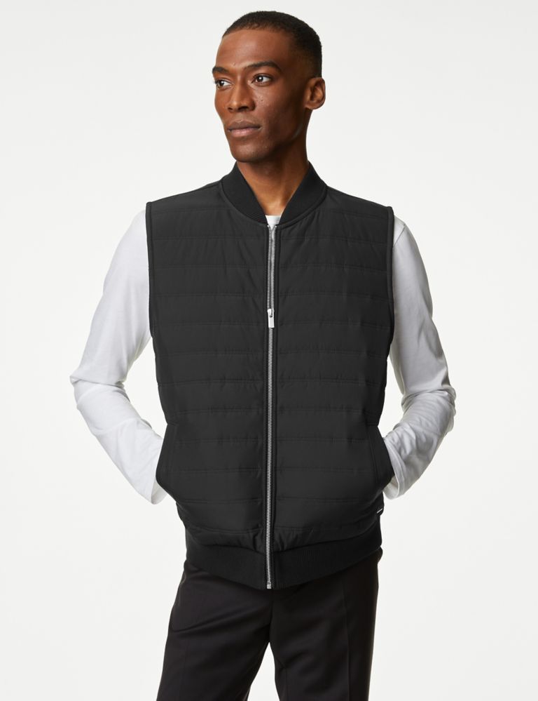 Cotton Blend Quilted Gilet 1 of 7