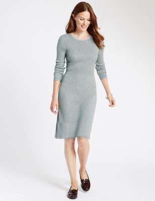 fit and flare jumper dress