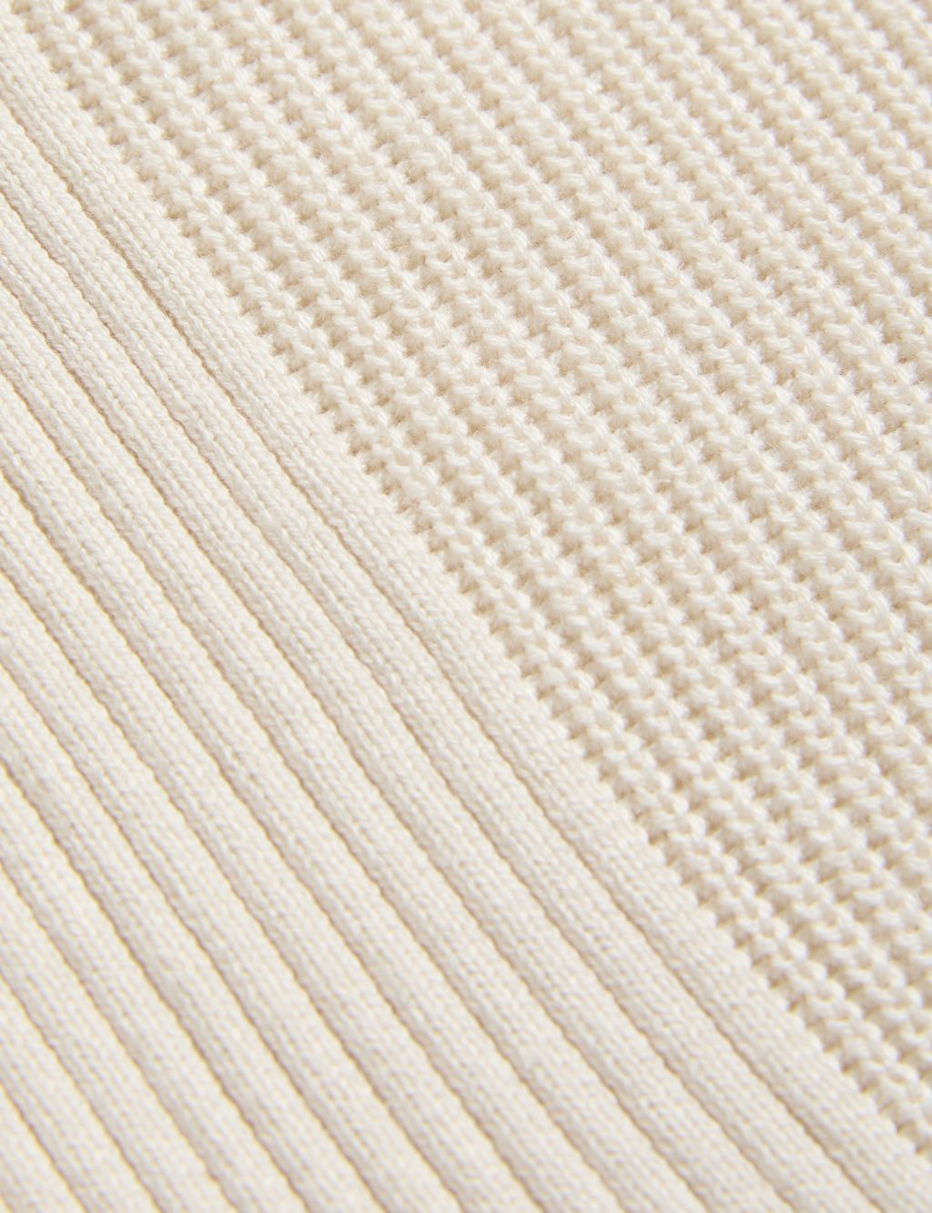 Cotton Blend Ribbed Round Neck Jumper 5 of 7
