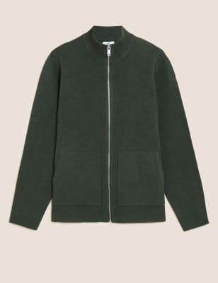 Marks and spencer deals mens zip cardigans