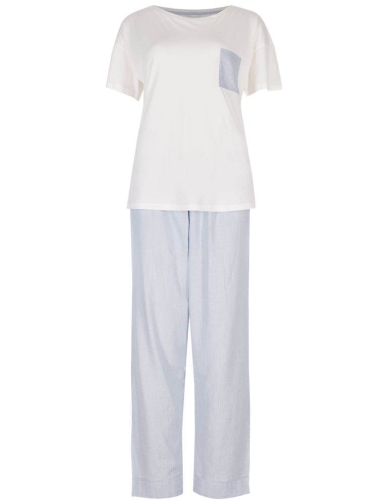 Cotton Blend Short Sleeve Pyjama Set 5 of 6