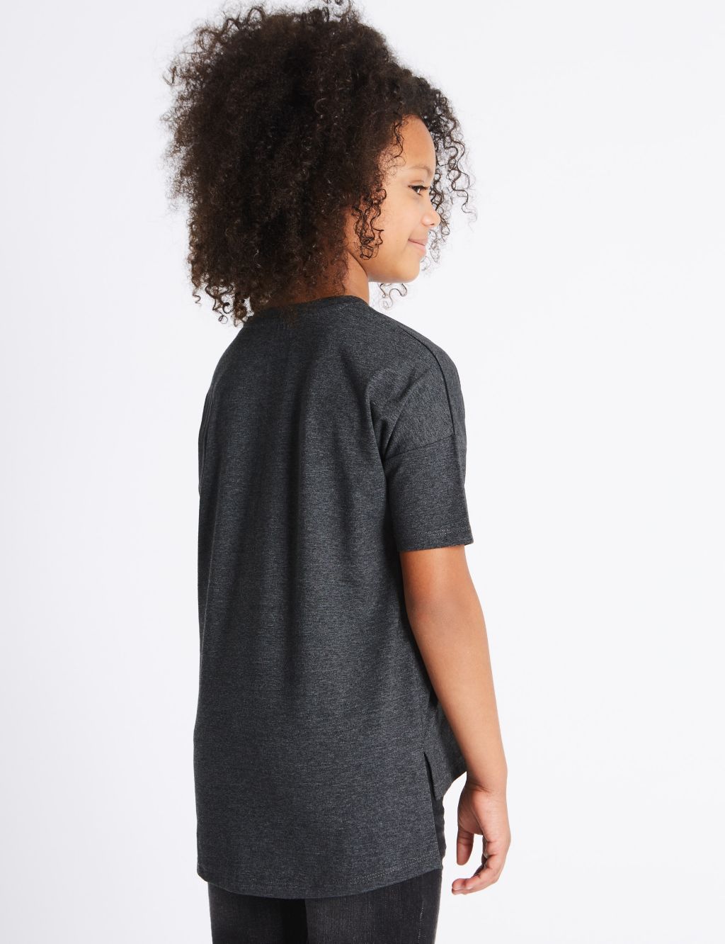 Cotton Blend Short Sleeve Top (3-14 Years) 2 of 4