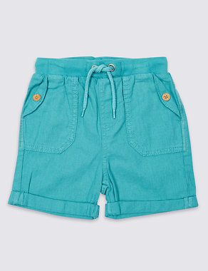 Cotton Blend Shorts (3 Months - 5 Years) Image 2 of 4
