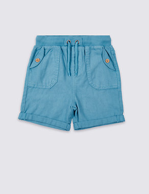 Cotton Blend Shorts (3 Months - 5 Years) Image 2 of 4