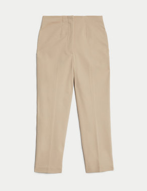 Cotton Blend Slim Fit Cropped Trousers Image 2 of 5