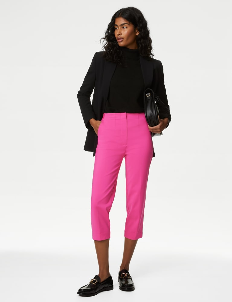 Skinny Fit Cropped Trousers