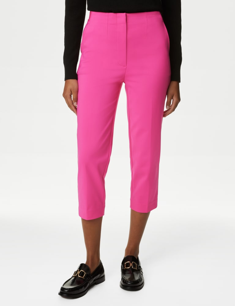 Marks and spencer slim cropped trousers outlet