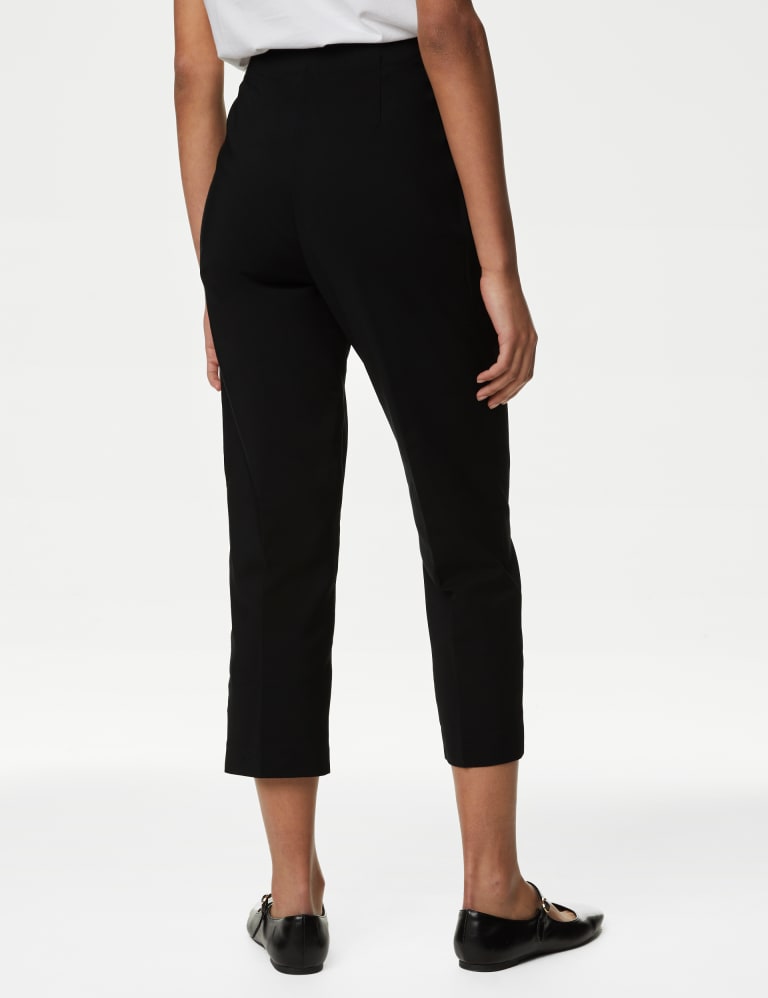 Cotton Blend Slim Fit Cropped Trousers 5 of 5