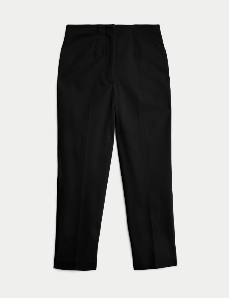 Cotton Blend Slim Fit Cropped Trousers 2 of 5