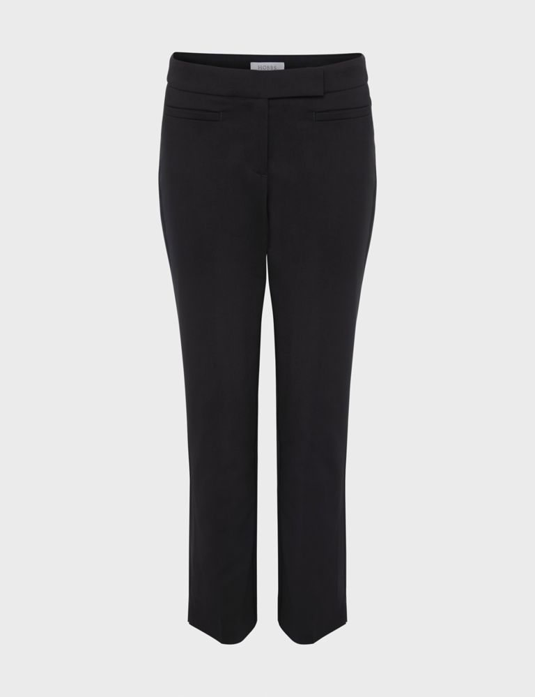 Cotton Blend Slim Fit Trousers 2 of 5
