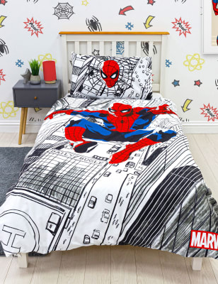 Bed sheet outlet spiderman