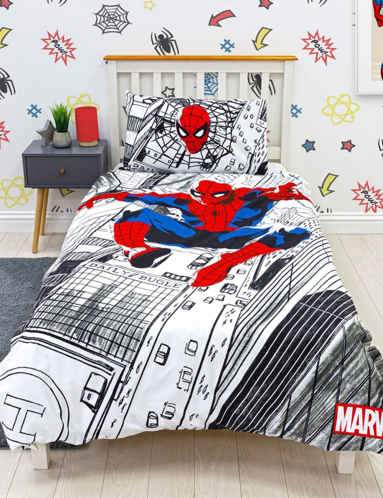 Cotton Blend Spider-Man™ Single Bedding Set 1 of 7