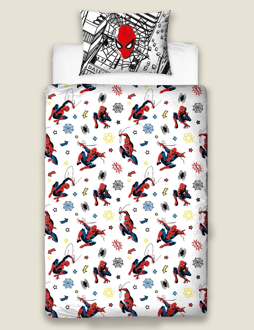 Cotton Blend Spider-Man™ Single Bedding Set 7 of 7