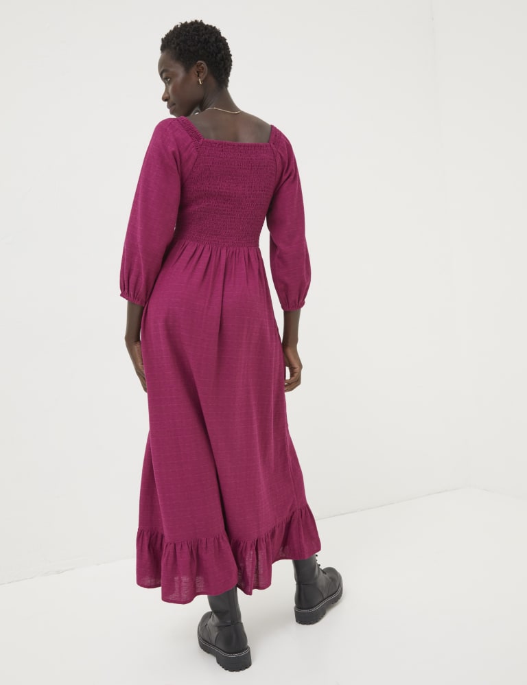 Midi dress square neck 2025