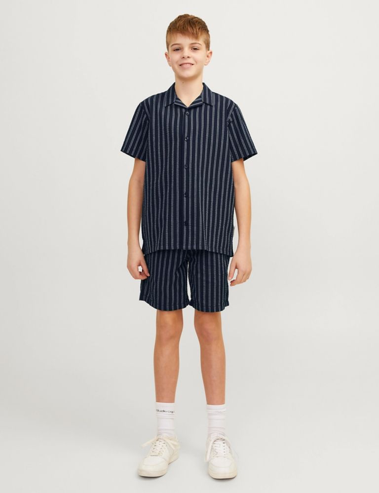 Cotton Blend Striped Shirt (8-16 Yrs) 5 of 6