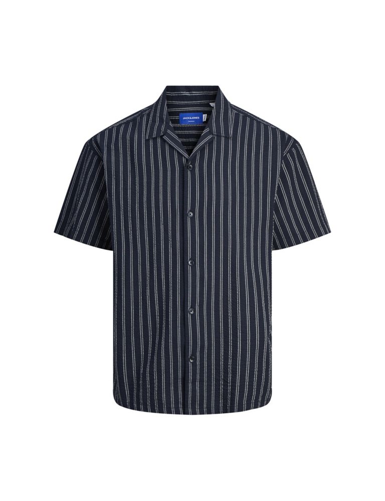 Cotton Blend Striped Shirt (8-16 Yrs) 2 of 6
