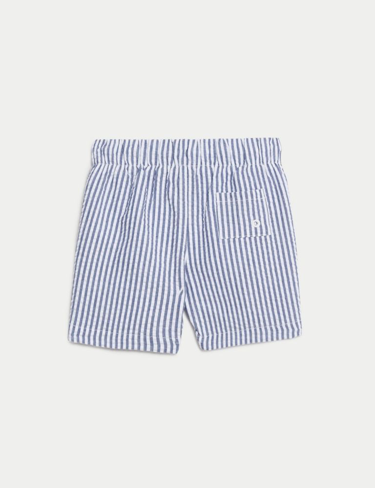Cotton Blend Striped Swim Shorts (0-3 Yrs) 2 of 3