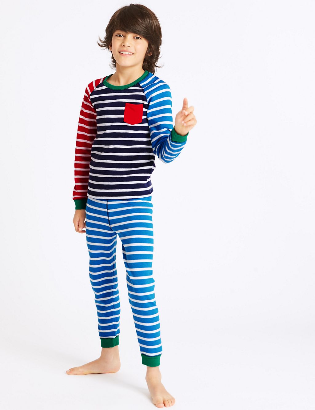 Cotton Blend Striped Thermal Set (18 Months - 16 Years) 3 of 5