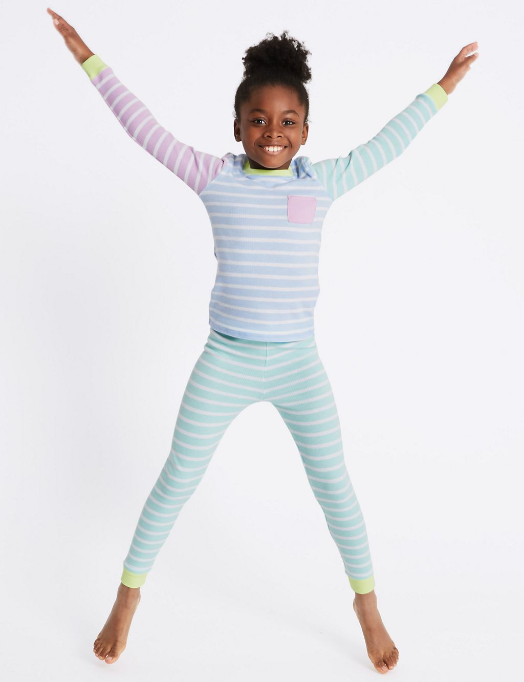 Cotton Blend Striped Thermal Set (18 Months - 16 Years) 3 of 5
