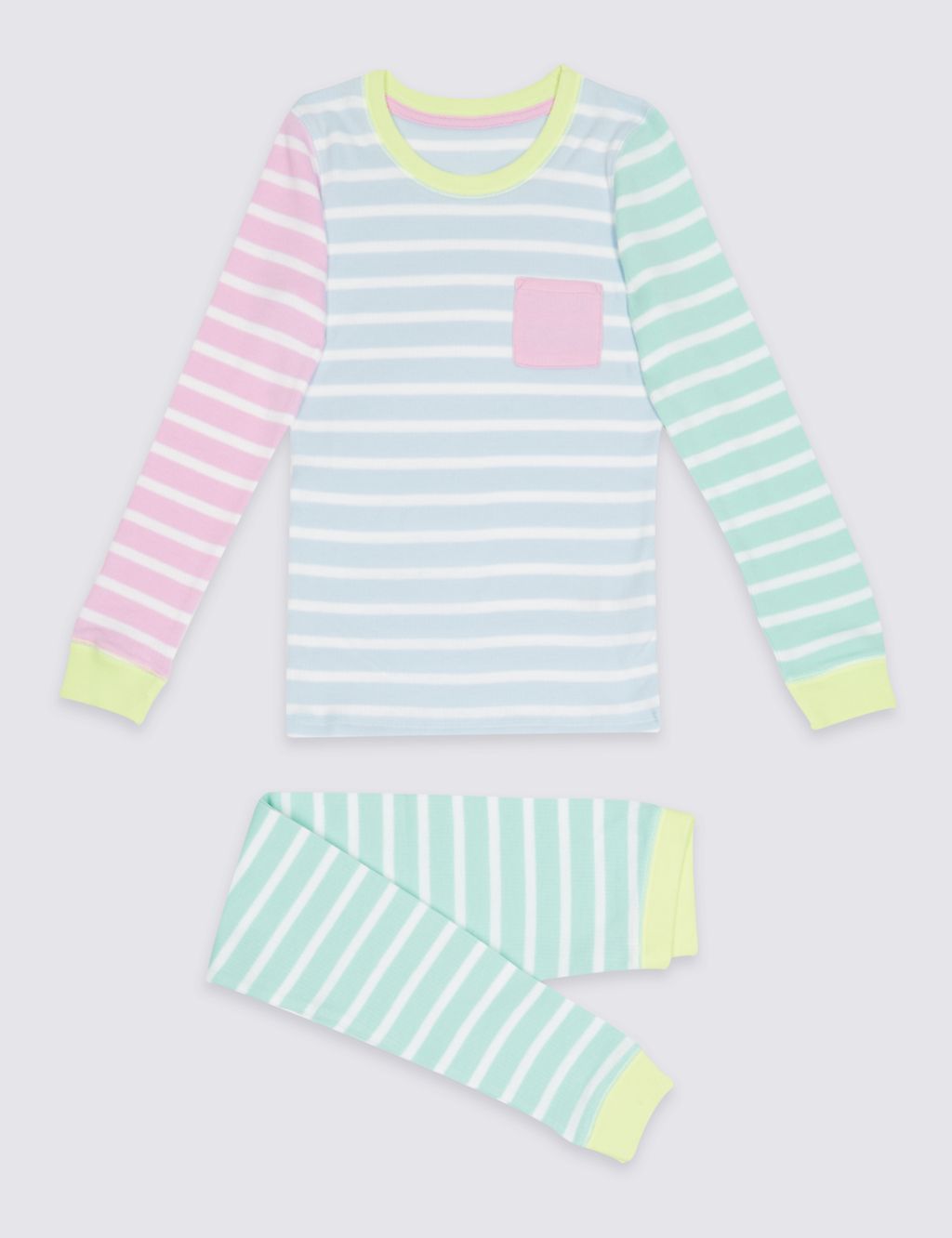 Cotton Blend Striped Thermal Set (18 Months - 16 Years) 1 of 5