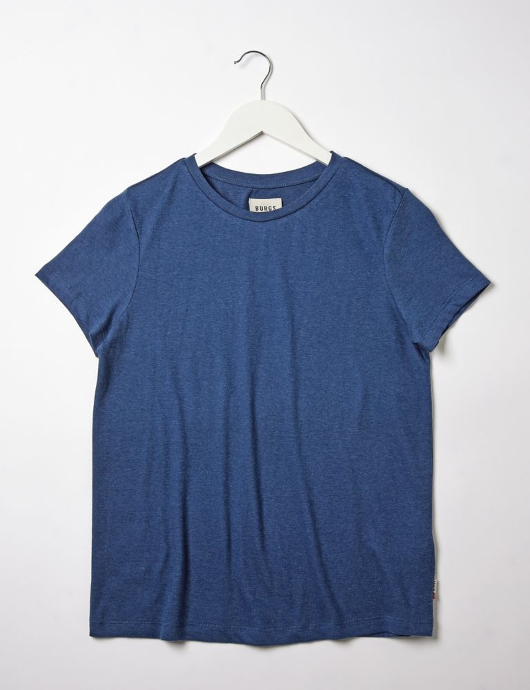 Cotton Blend T-Shirt with Linen 2 of 5