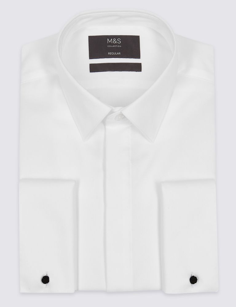 Cotton Blend Tailored Fit Dinner Shirt 2 of 6