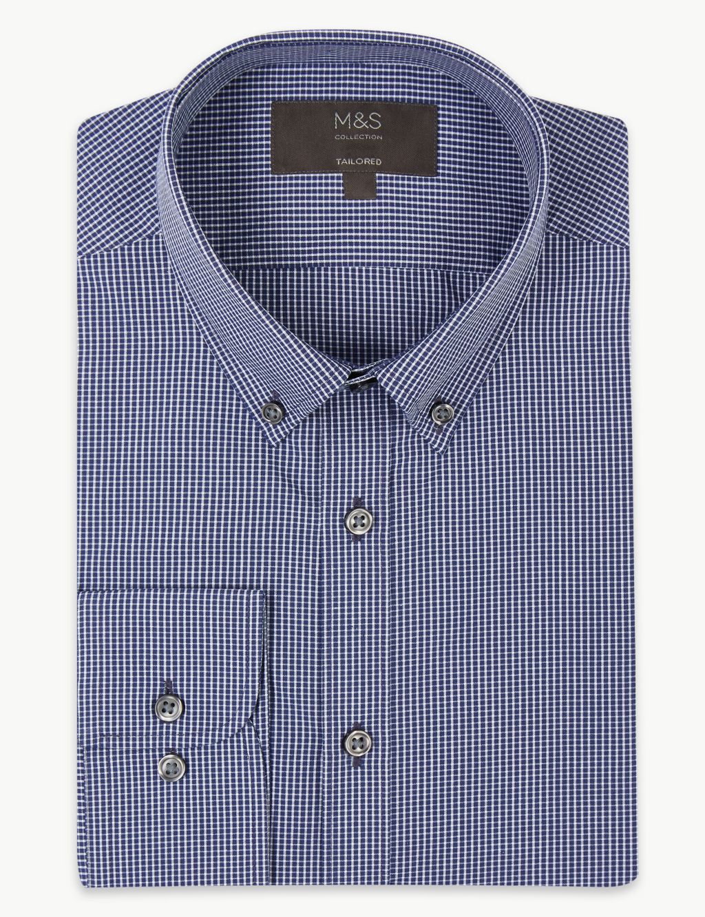 Cotton Blend Tailored Fit Shirt 1 of 4