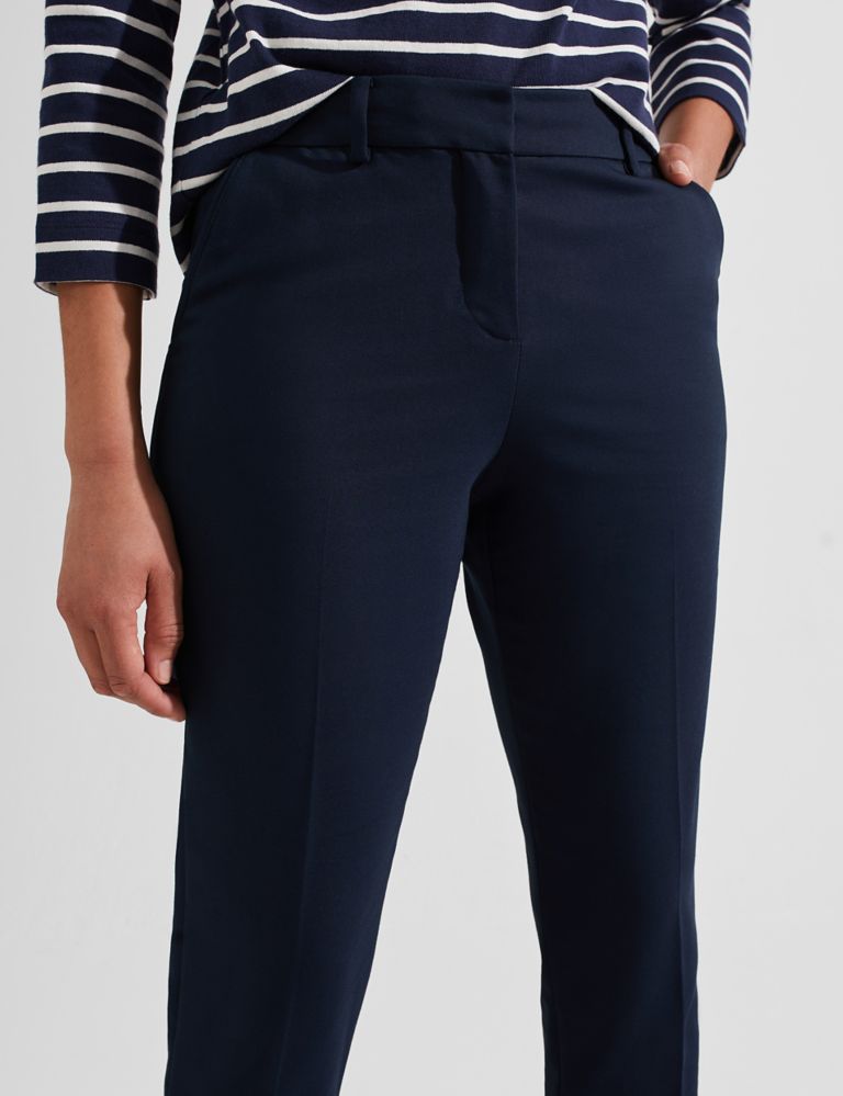 Cotton Blend Tapered Trousers 4 of 5